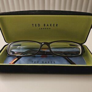 Ted Baker Eyeglasses Frames: Snake Bite B812 EBO 52 15 130 Black Red